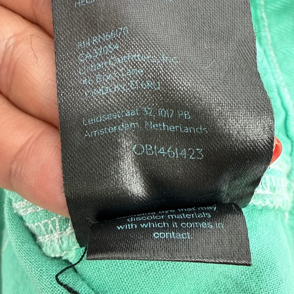 BDG Urban Outfitters High Waisted Cargo Pants Green Cotton Utility Wide Leg 27